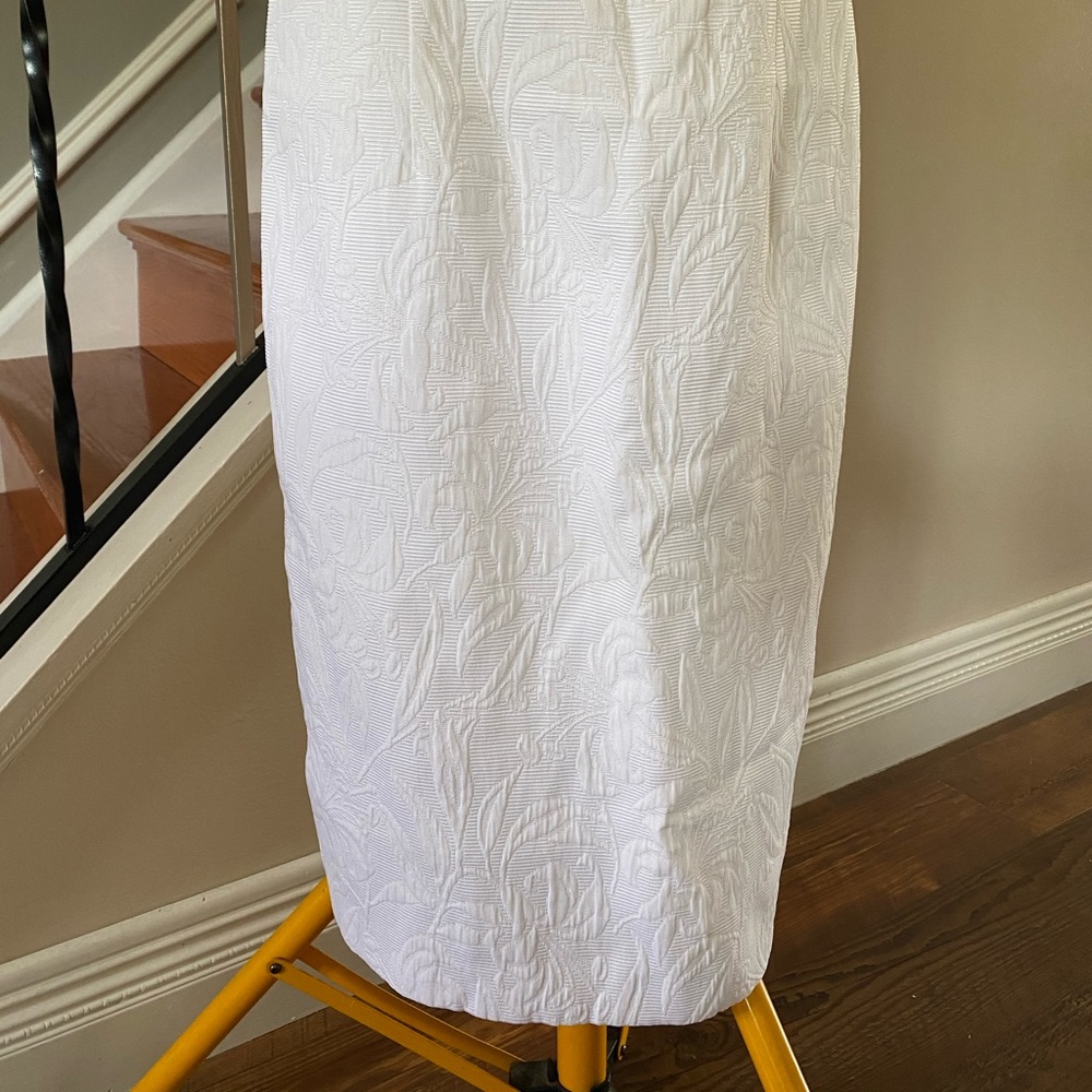 Talbots WHITE BOW DETAIL SHIFT DRESS - Picture 3 of 13